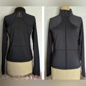 Lululemon Black Catch Me Air Jacket Heathered Black